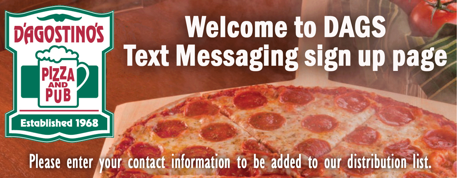 Welcome to DAGS Text Messaging Sign-Up Page